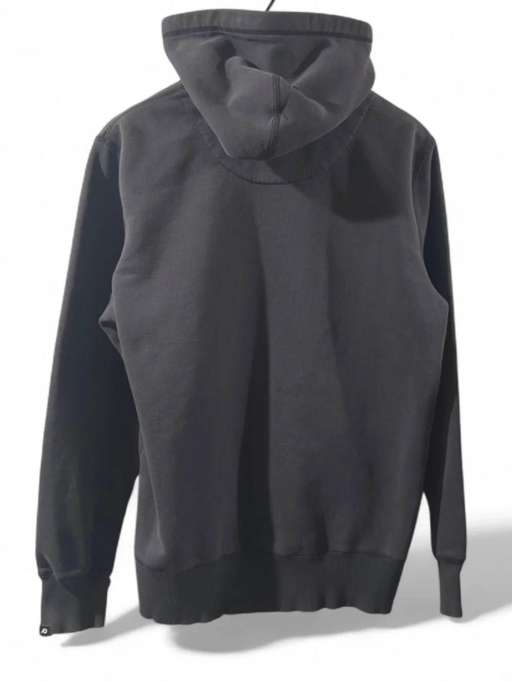Y2K Nike Blue Swoosh & Logo Appliqué Grey Hoodie Sweatshirt Size Men’s Large